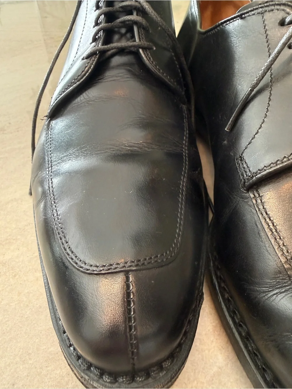 Allen Edmonds Delray Black Leather Split Toe Derby Dress Shoes Men’s 11D